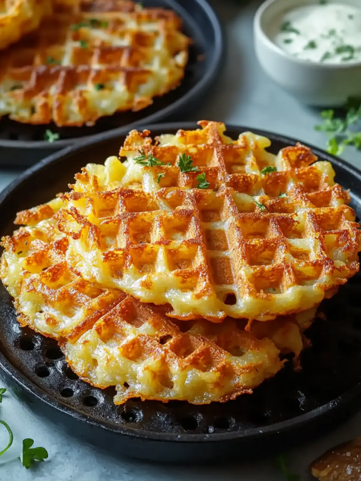 Crispy Waffle Iron Hashbrowns: Quick Breakfast Game-Changer 4 Crispy Waffle Iron Hashbrowns