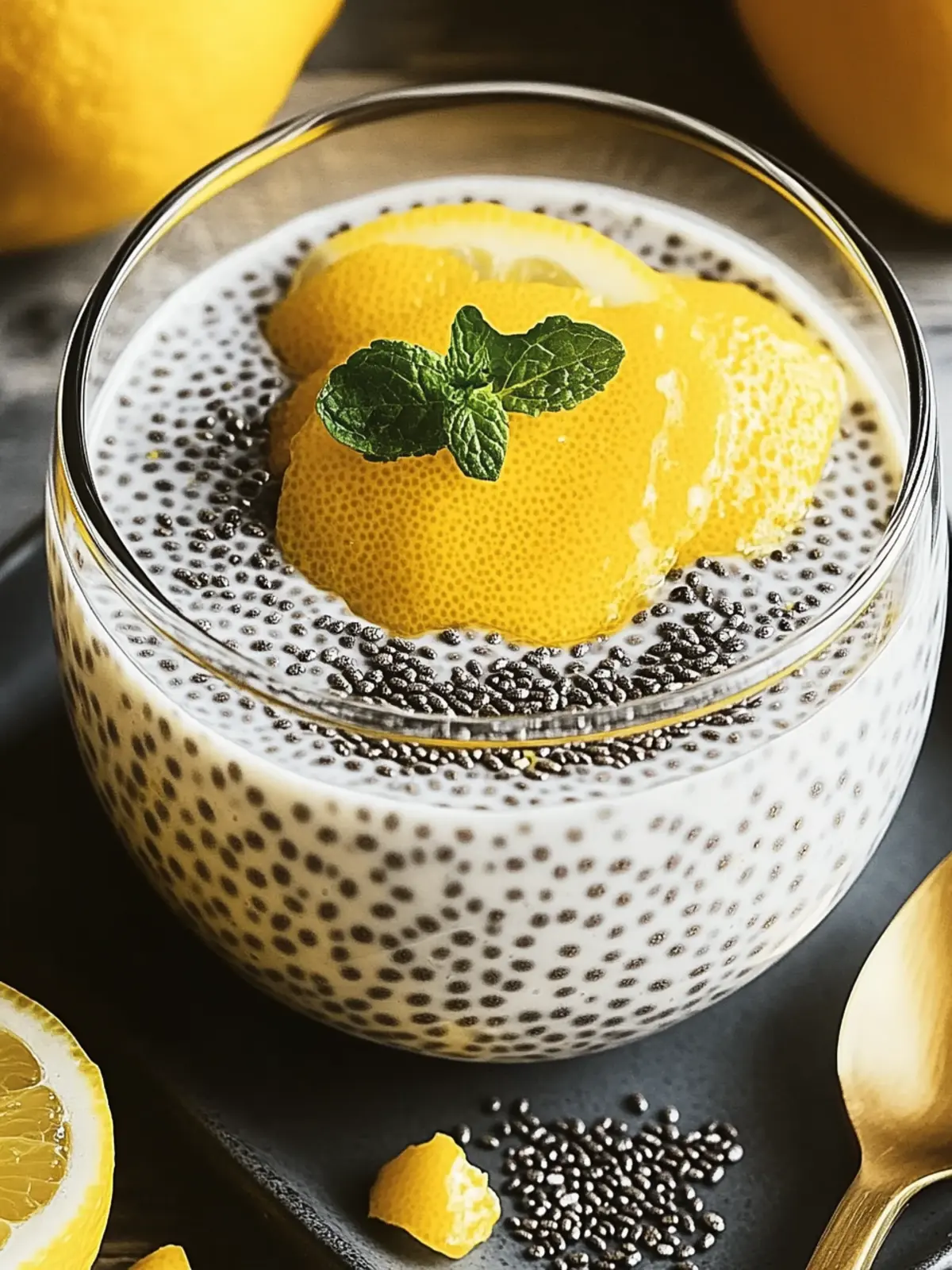Creamy Lemon Chia Pudding