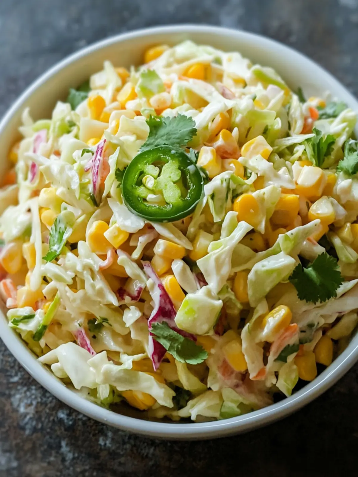 Jalapeno Corn Coleslaw: Spicy Crunch for Your Next BBQ 3 Jalapeno Corn Coleslaw