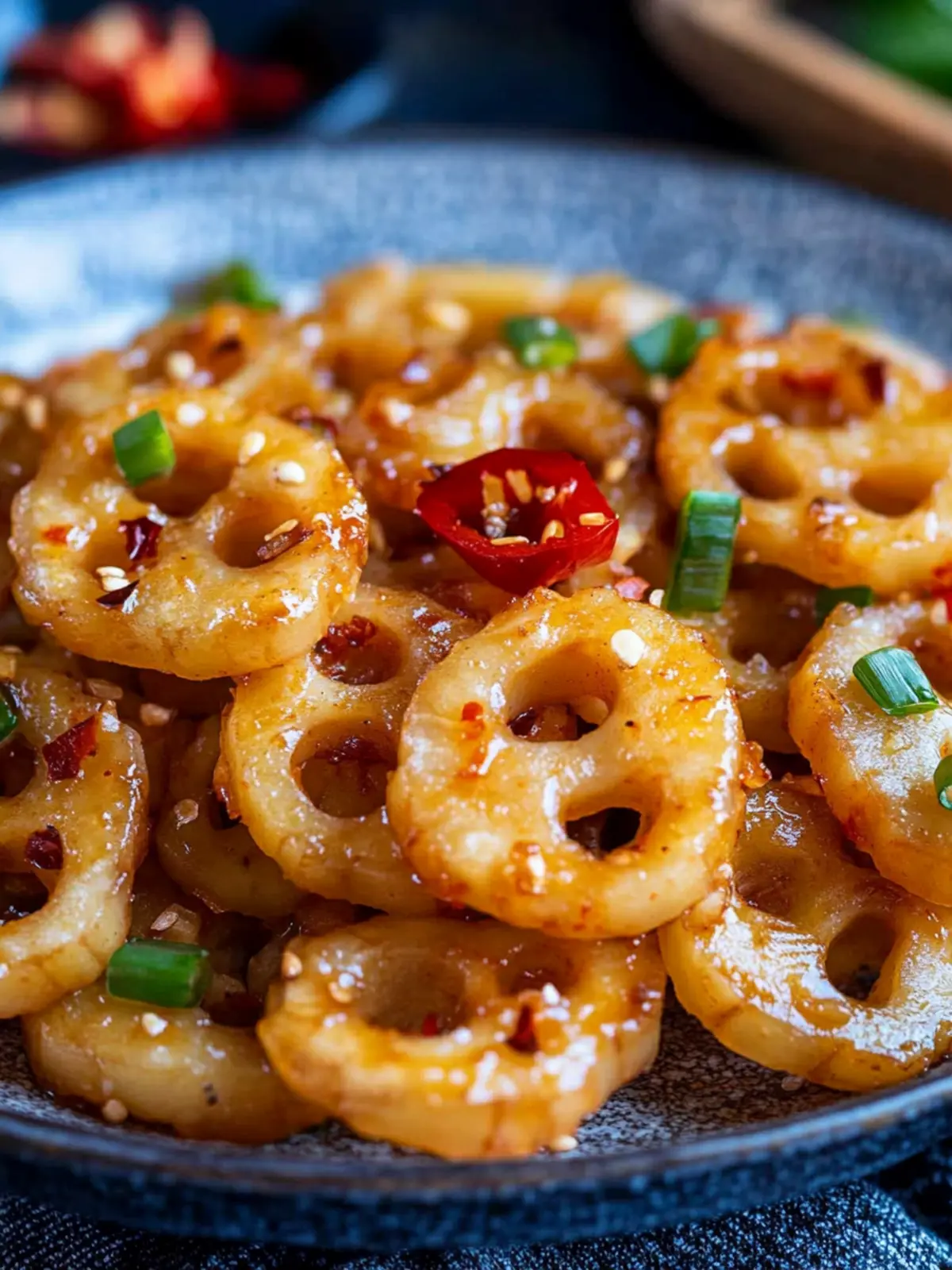 Spicy Lotus Root Stir Fry: Quick Vegan Crunch in 20 Minutes 2 Spicy Lotus Root Stir Fry