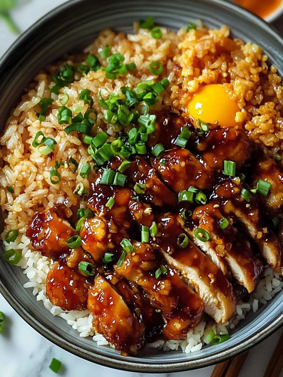 Savory Sticky Glazed Chicken & Fried Rice for Home Cooks 2 Sticky Glazed Chicken & Fried Rice