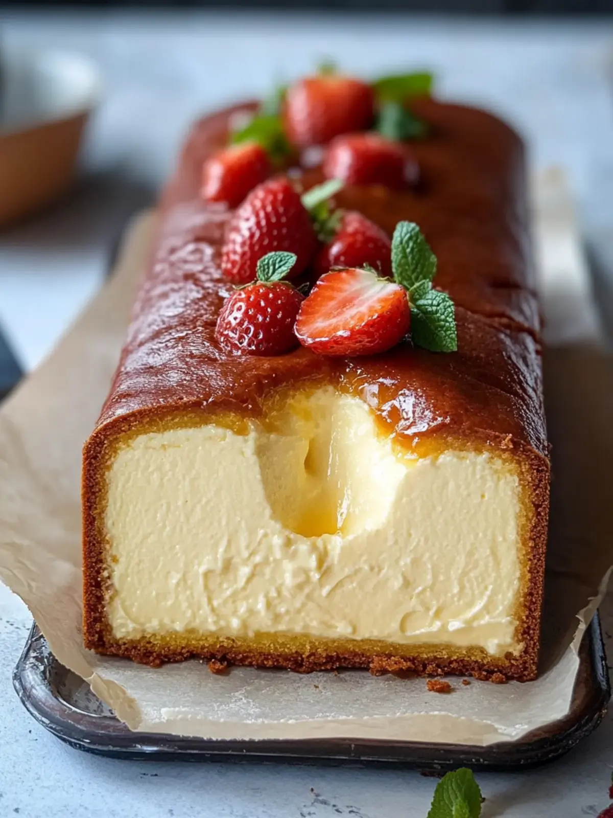 Creamy Basque Cheesecake Loaf for Effortless Indulgence 4 Basque Cheesecake Loaf