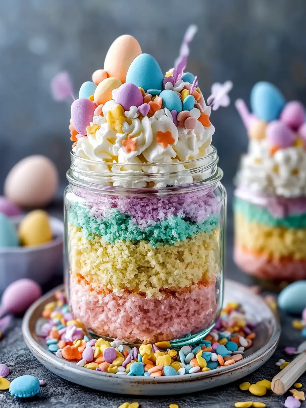 Easter Cake in a Jar Recipe: Colorful Layers of Joy 5 Easter Cake in a Jar Recipe