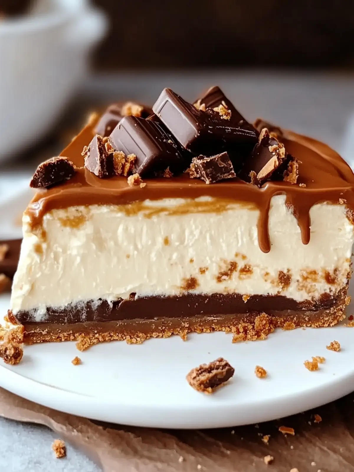 No Bake Twix Cheesecake Recipe: Your New Favorite Dessert! 2 No Bake Twix Cheesecake Recipe