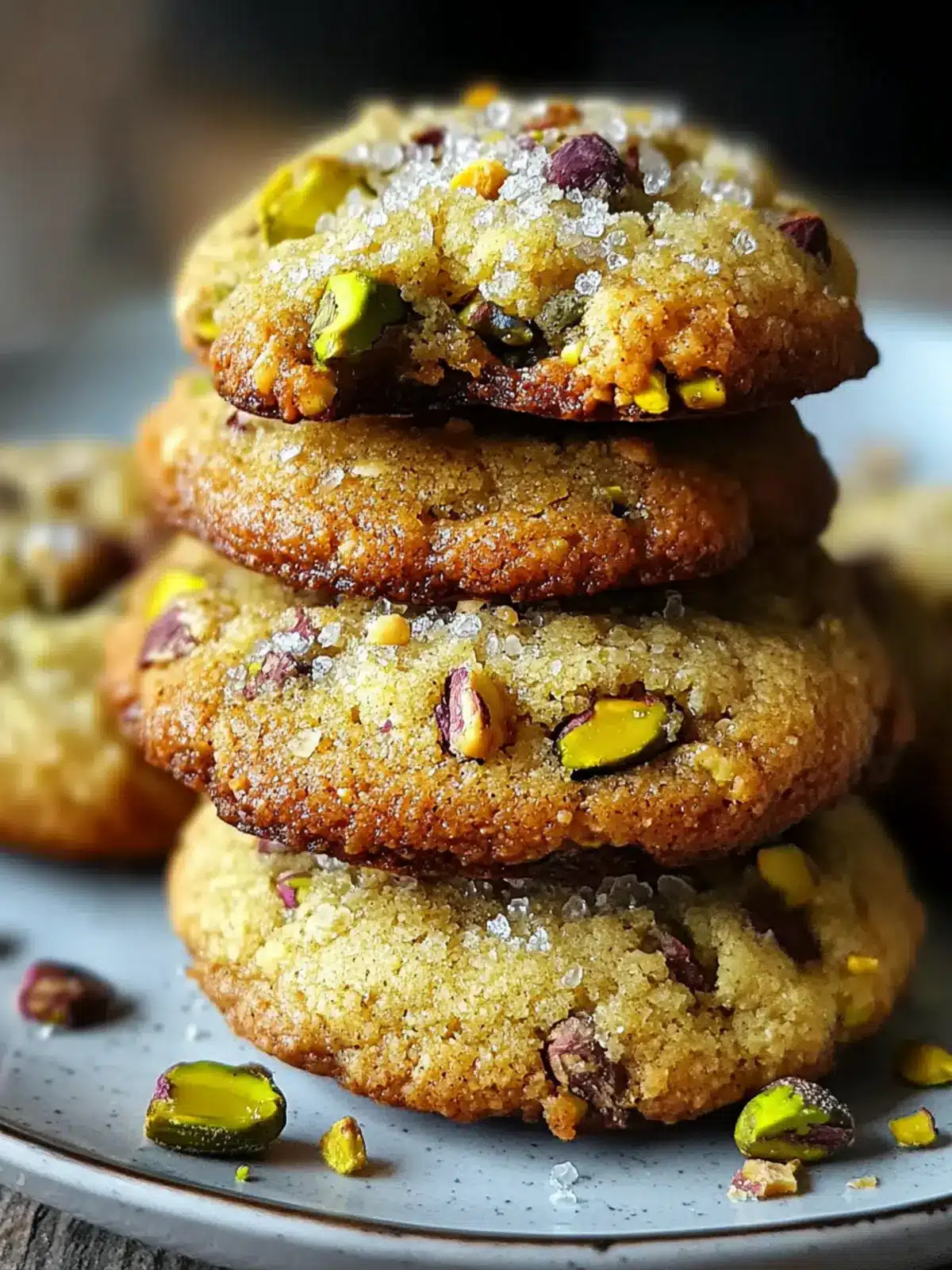 Salted Honey Pistachio Cookies with Chewy Centers You’ll Love 4 Salted Honey Pistachio Cookies with Chewy Centers