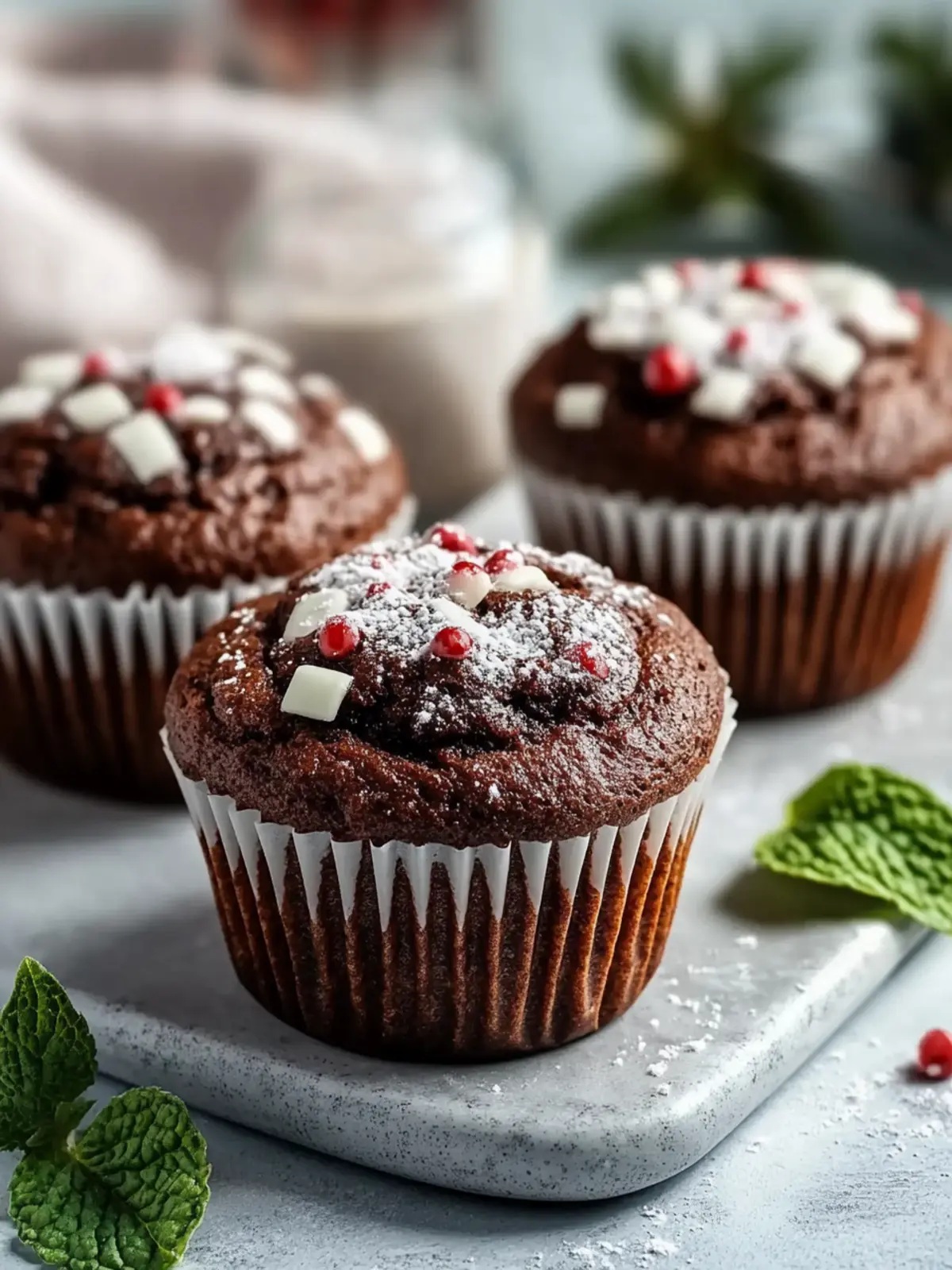 Peppermint Hot Chocolate Muffins for Cozy Winter Mornings 5 Peppermint Hot Chocolate Muffins