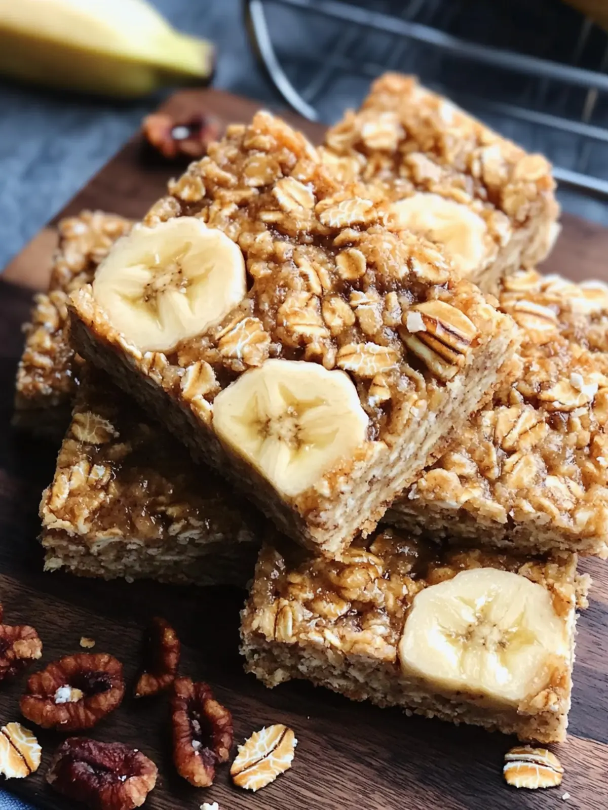 Delicious Baked Banana Oatmeal Bars for Quick Healthy Snacking 2 Baked Banana Oatmeal Bars