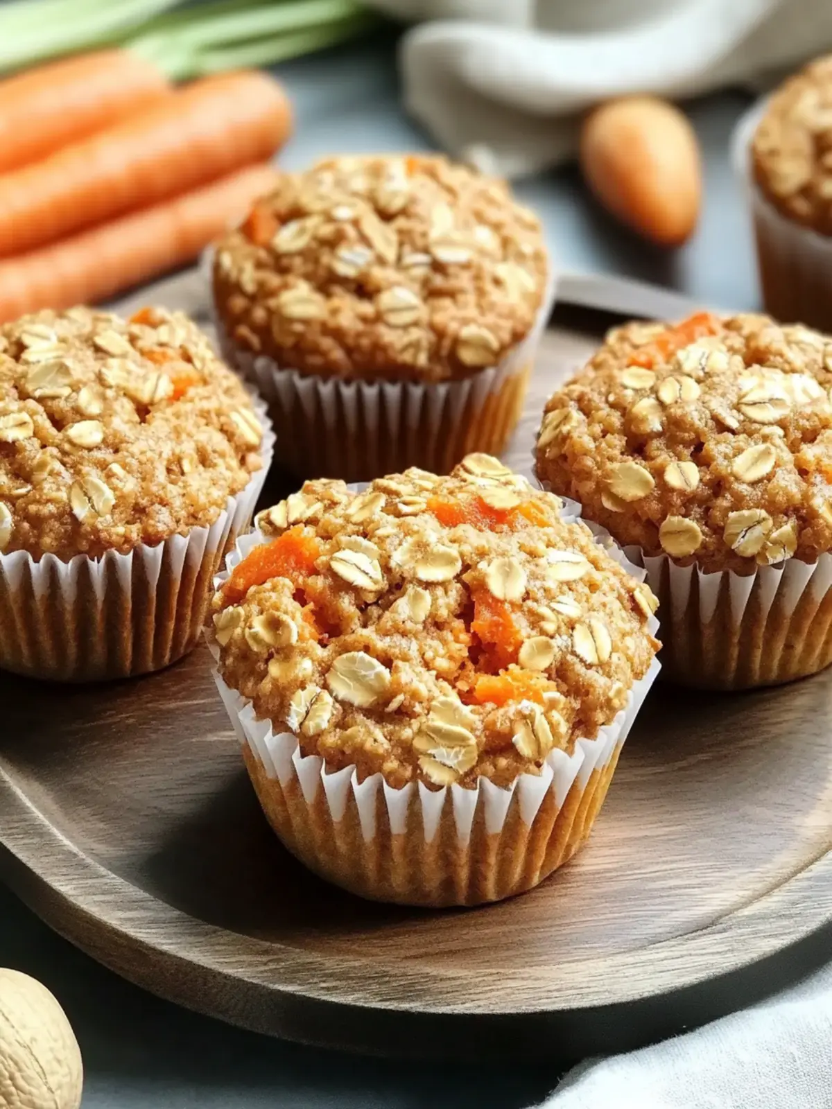 One-Bowl Healthy Oatmeal Carrot Muffins for a Wholesome Start 4 One-Bowl Healthy Oatmeal Carrot Muffins
