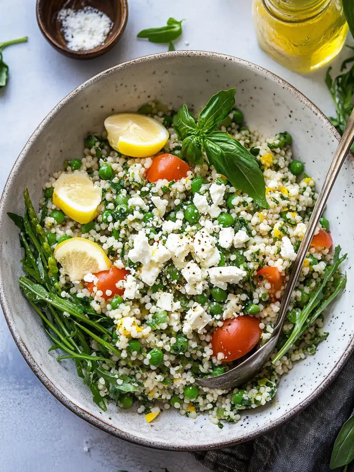 Spring Couscous Salad with Feta Vinaigrette for Fresh Flavor 5 Spring Couscous Salad with Feta Vinaigrette