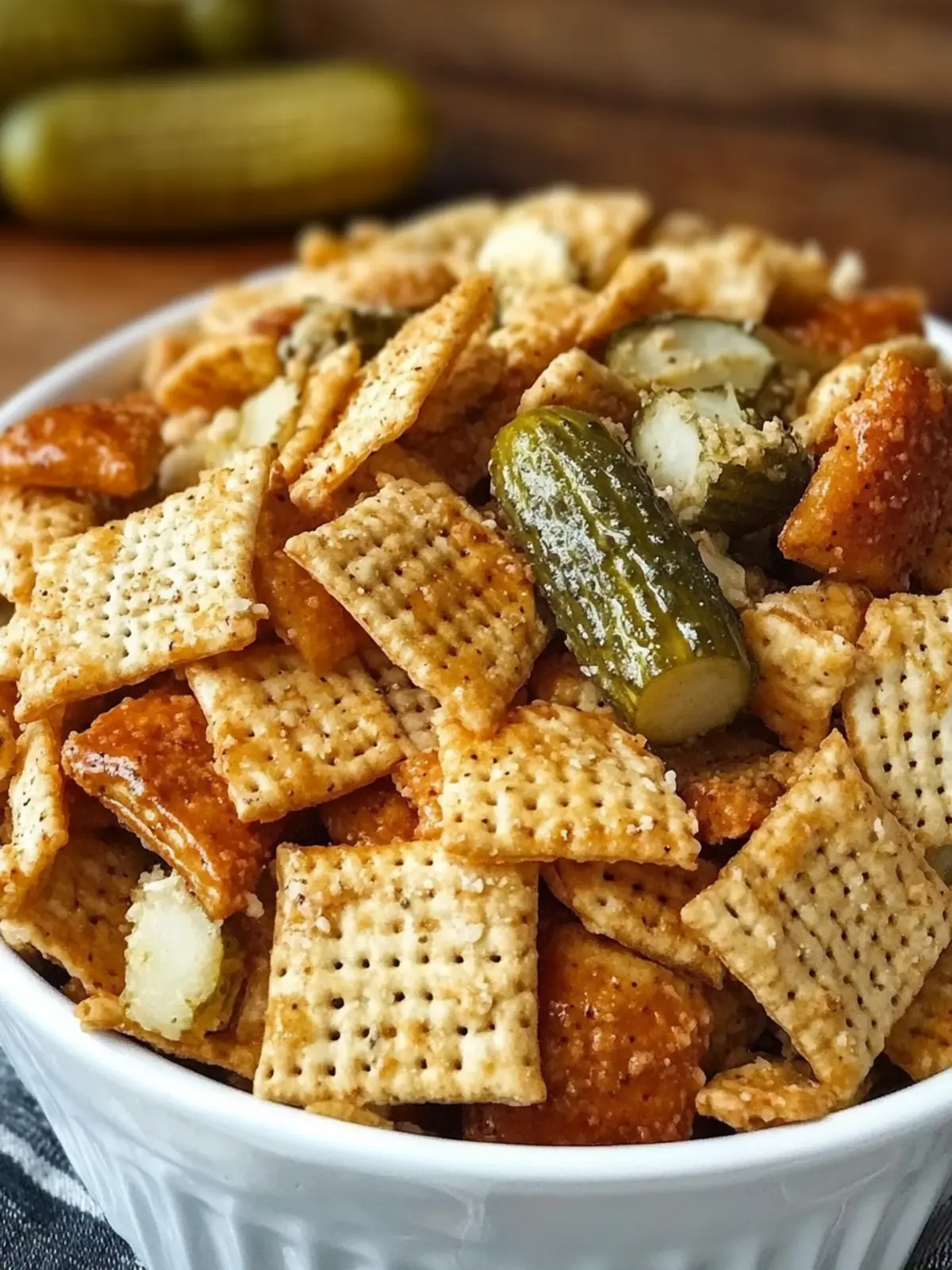 Crunchy and Tangy: Discover My Irresistible Dill Pickle Chex Mix 5 Crunchy and Tangy: My Favorite Dill Pickle Chex Mix