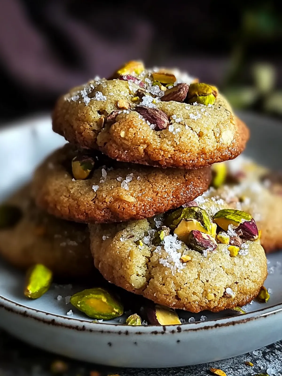Salted Honey Pistachio Cookies with Chewy Centers You’ll Love 2 Salted Honey Pistachio Cookies with Chewy Centers