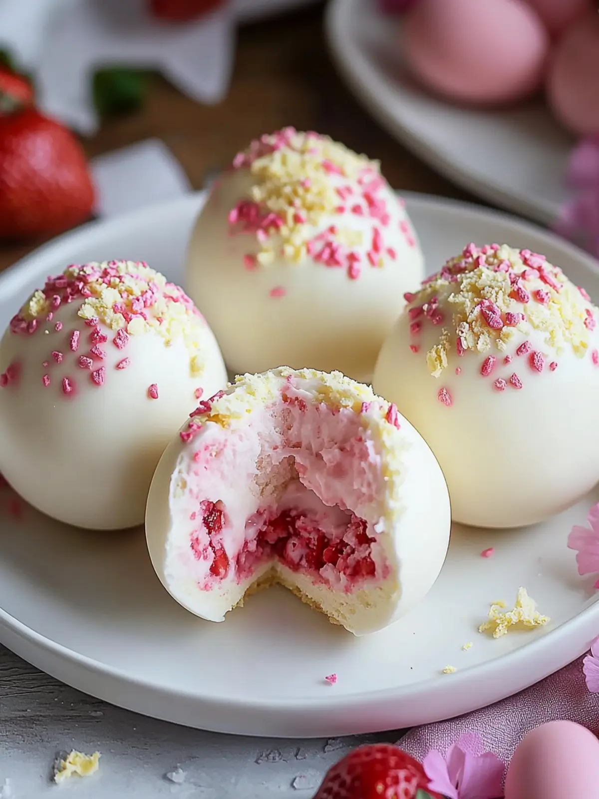Decadent Strawberry Shortcake Easter Egg Bombs Recipe for Spring Joy 5 Decadent Strawberry Shortcake Easter Egg Bombs Recipe