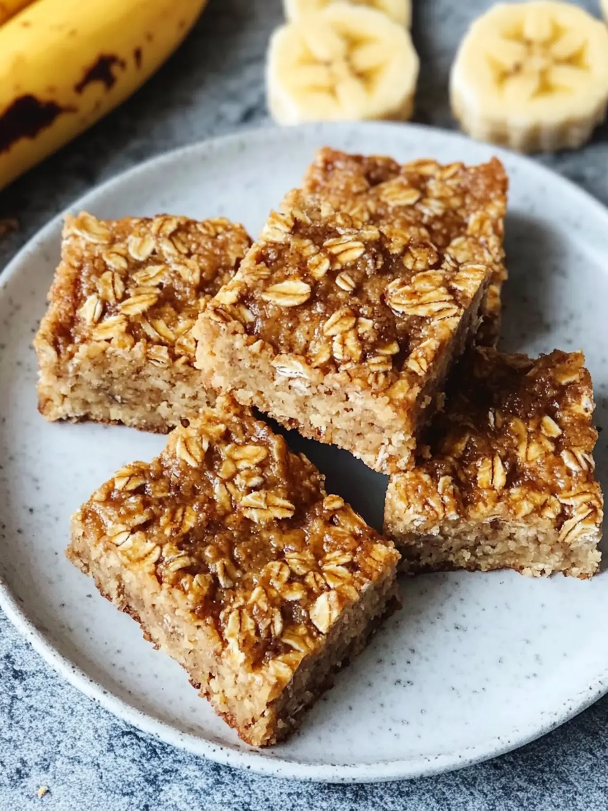 Delicious Baked Banana Oatmeal Bars for Quick Healthy Snacking 4 Baked Banana Oatmeal Bars