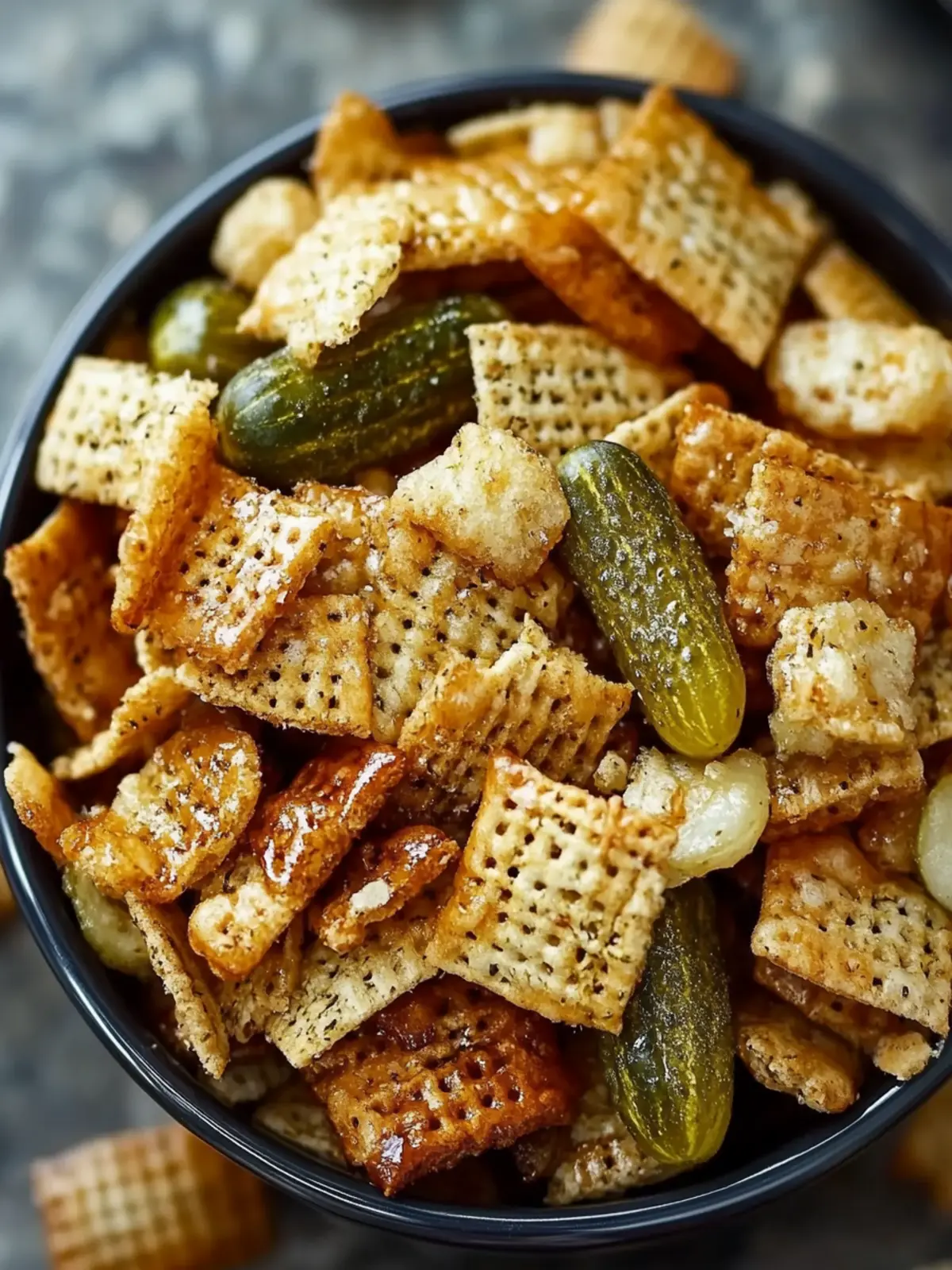 Crunchy and Tangy: Discover My Irresistible Dill Pickle Chex Mix 4 Crunchy and Tangy: My Favorite Dill Pickle Chex Mix