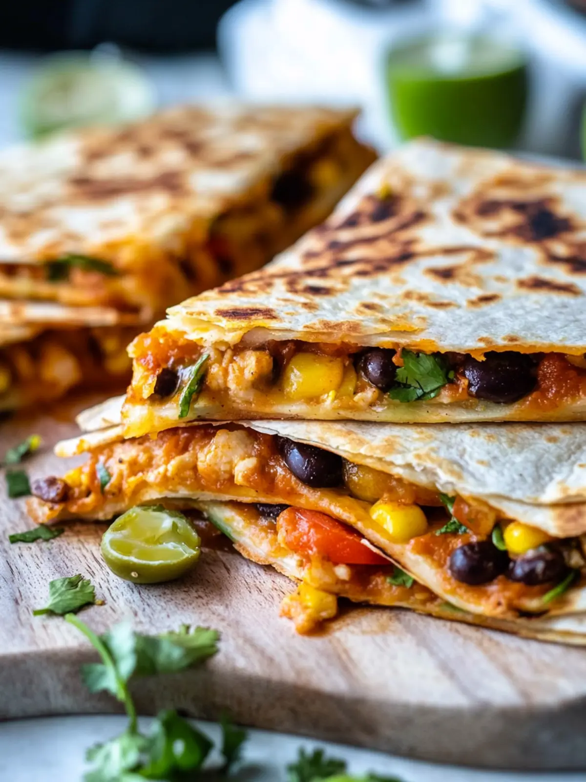 Vegetarian Quesadillas Packed with Sweet Potatoes and Flavor 2 Vegetarian Quesadillas