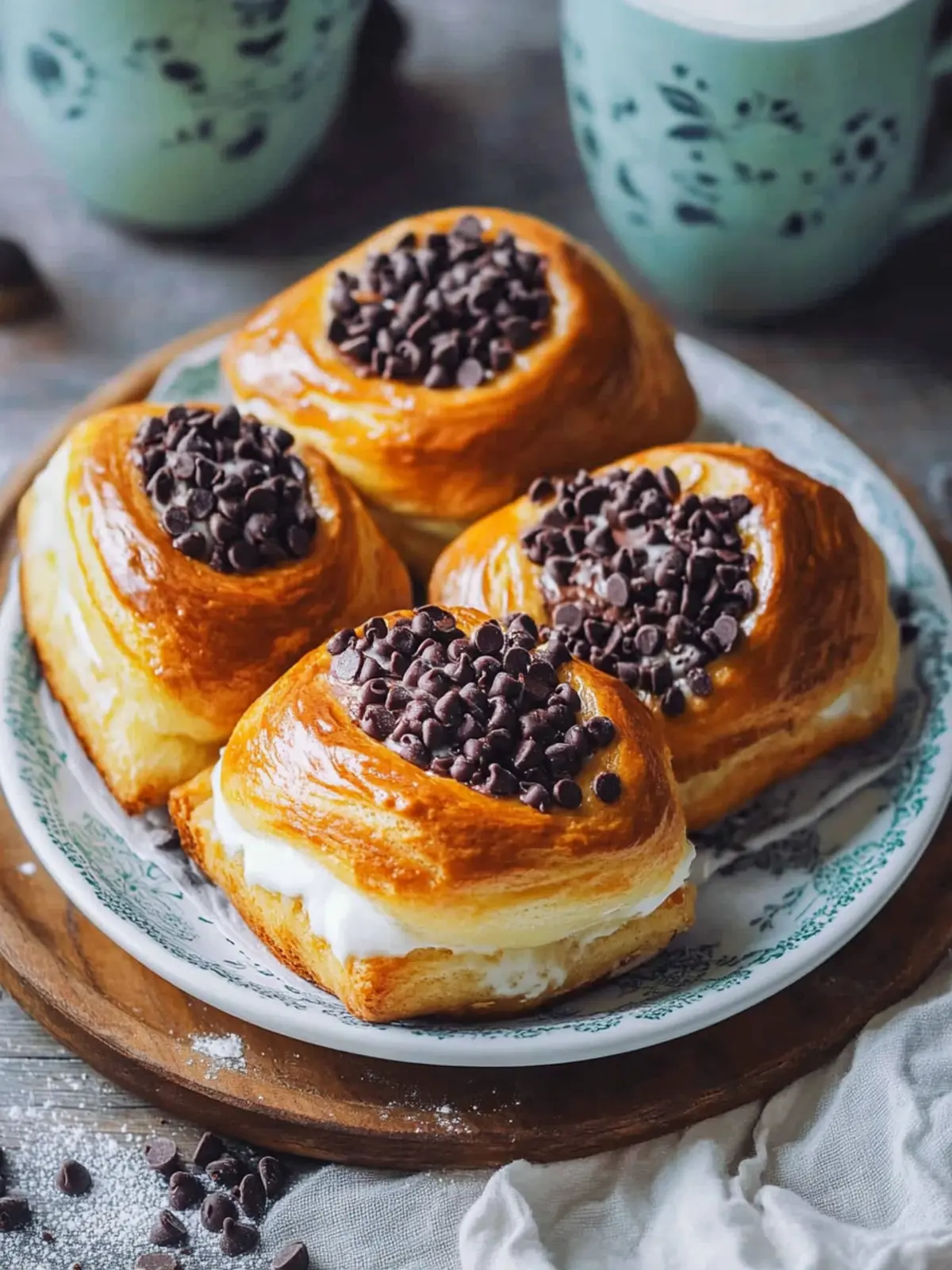 Indulgent Chocolate Chip Custard Brioches for Brunch Bliss 2 Indulgent Chocolate Chip Custard Brioches