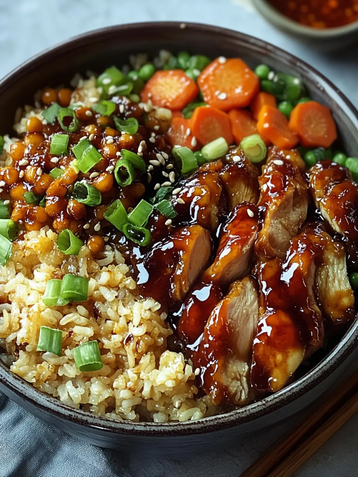 Savory Sticky Glazed Chicken & Fried Rice for Home Cooks 5 Sticky Glazed Chicken & Fried Rice