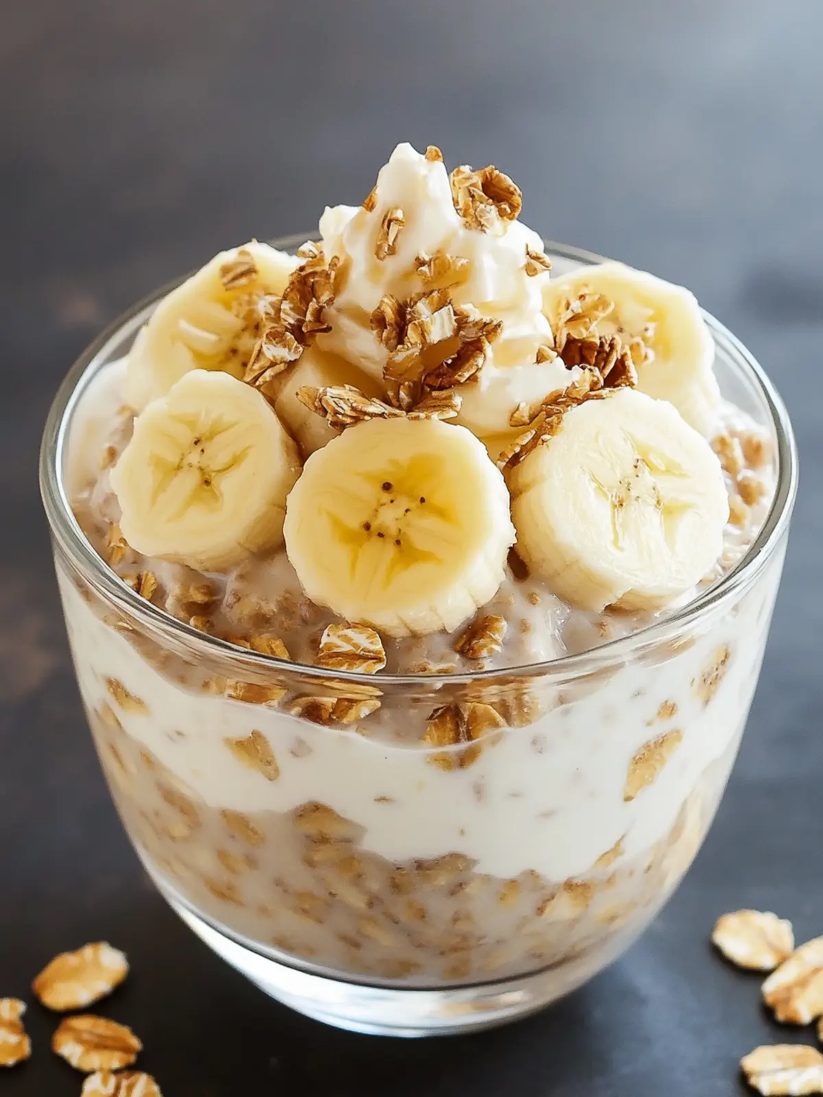 Banana & Yogurt Overnight Oats for a Guilt-Free Breakfast Delight 4 Overnight Oats with Banana & Yogurt