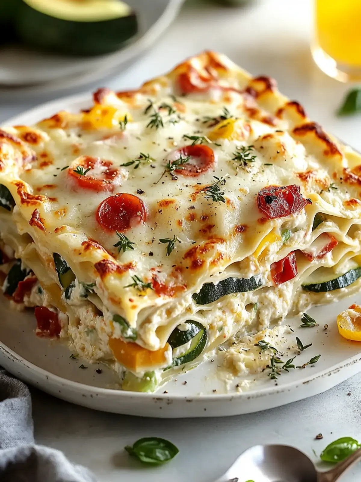 Loaded Veggie White Lasagna: A Creamy Comfort You’ll Love 2 Loaded Veggie White Lasagna