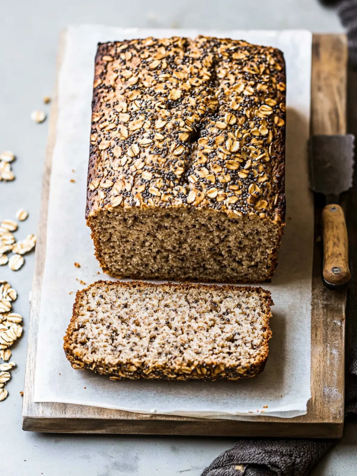 Flourless Oat and Chia Bread for Healthy Mornings at Home 3 Flourless Oat and Chia Bread
