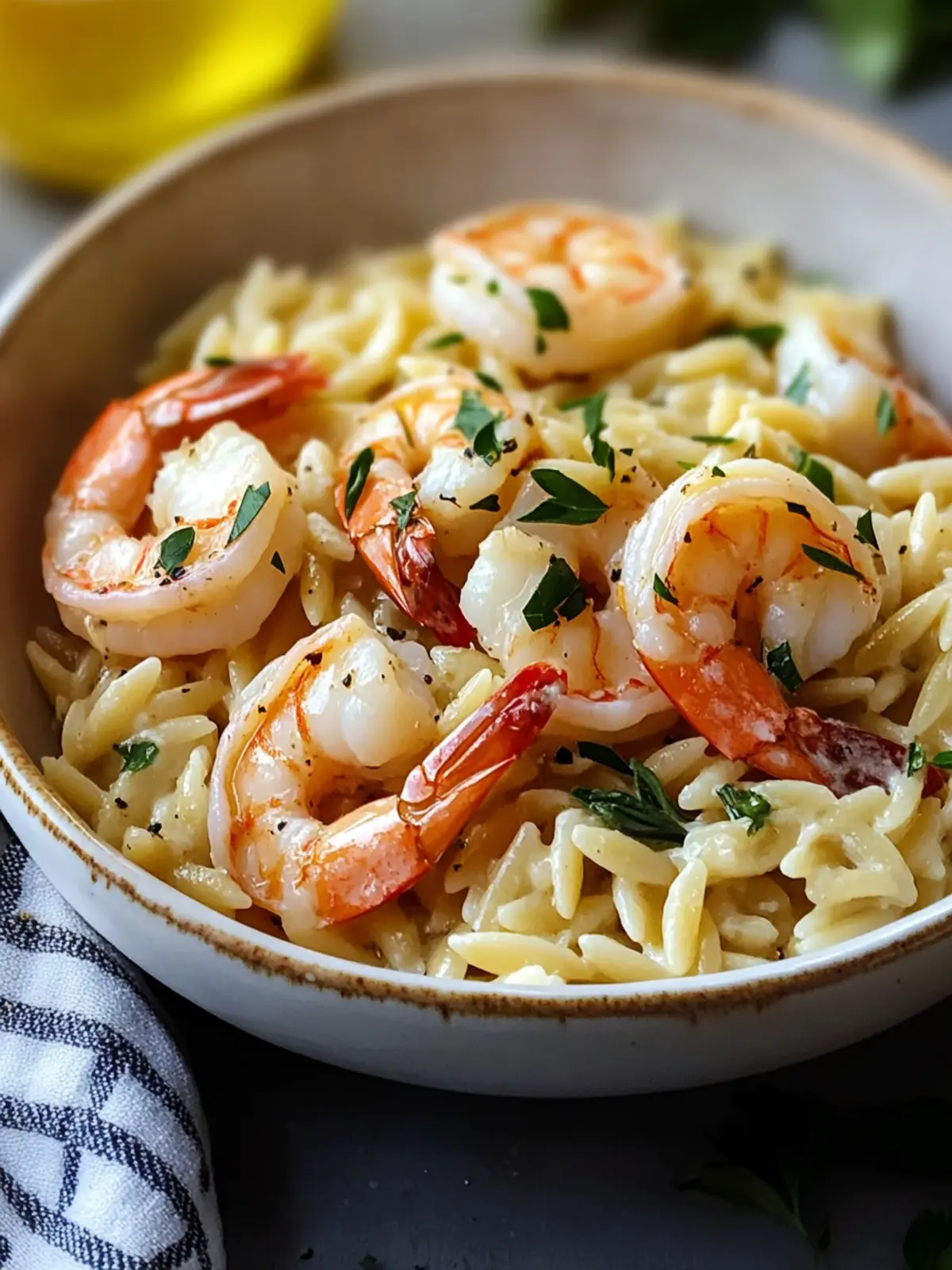 Garlic Orzo Tuscan Shrimp: 20-Minute Creamy Delight 4 Garlic Orzo Tuscan Shrimp