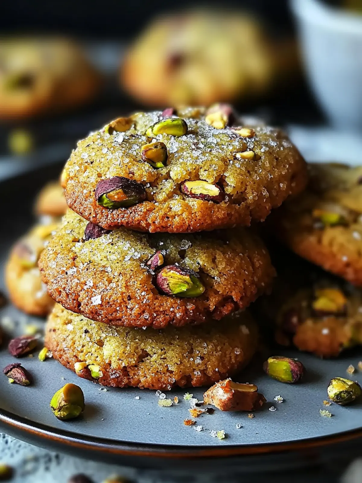 Salted Honey Pistachio Cookies with Chewy Centers You’ll Love 3 Salted Honey Pistachio Cookies with Chewy Centers