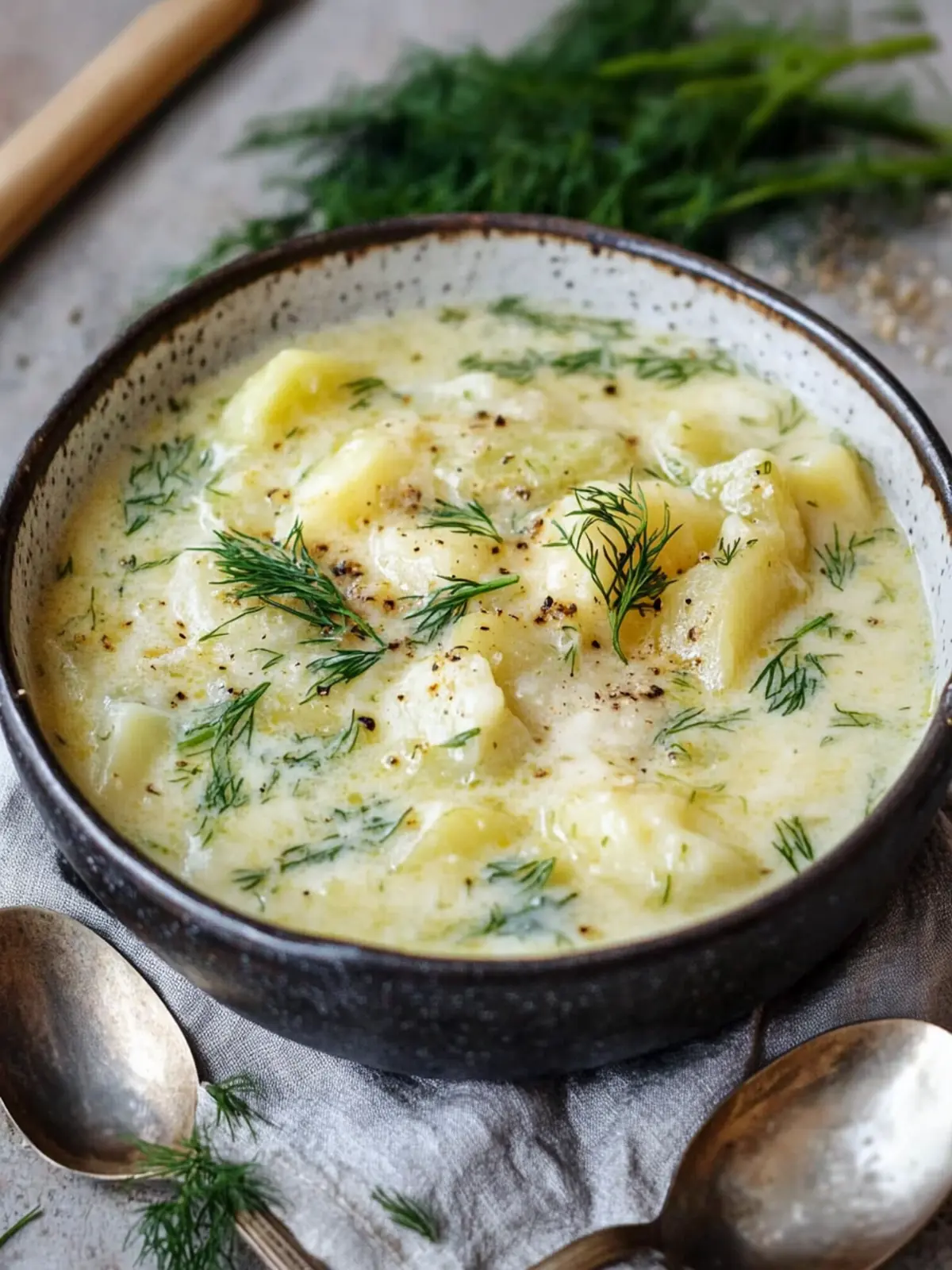 Chunky Potato Dill Soup: A Cozy Vegan Comfort Bowl 3 Chunky Potato Dill Soup