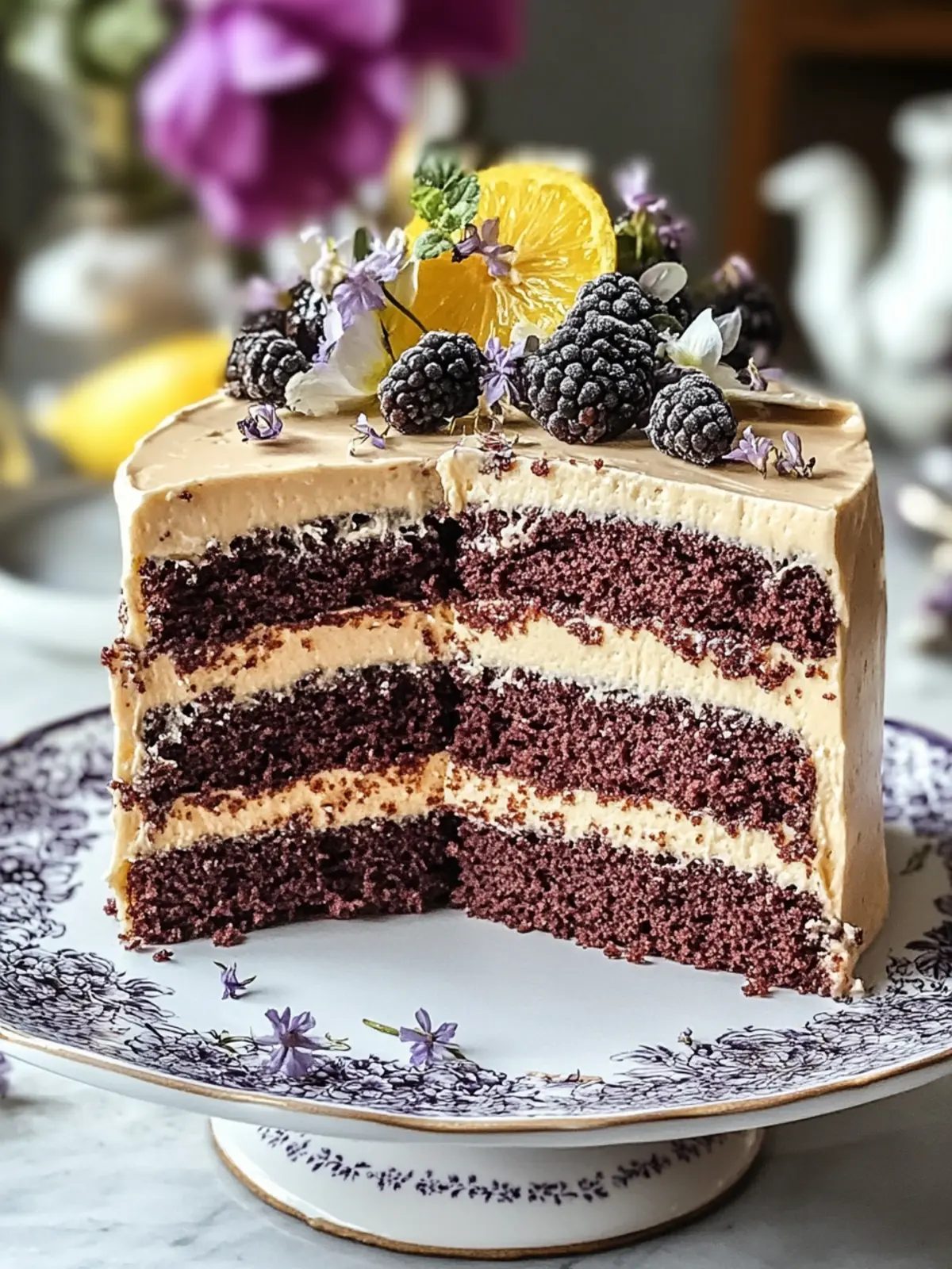 Indulge in Velvet Earl Grey Layer Cake: A Decadent Delight 2 Velvet Earl Grey Layer Cake: A Decadent Tea-Infused Delight