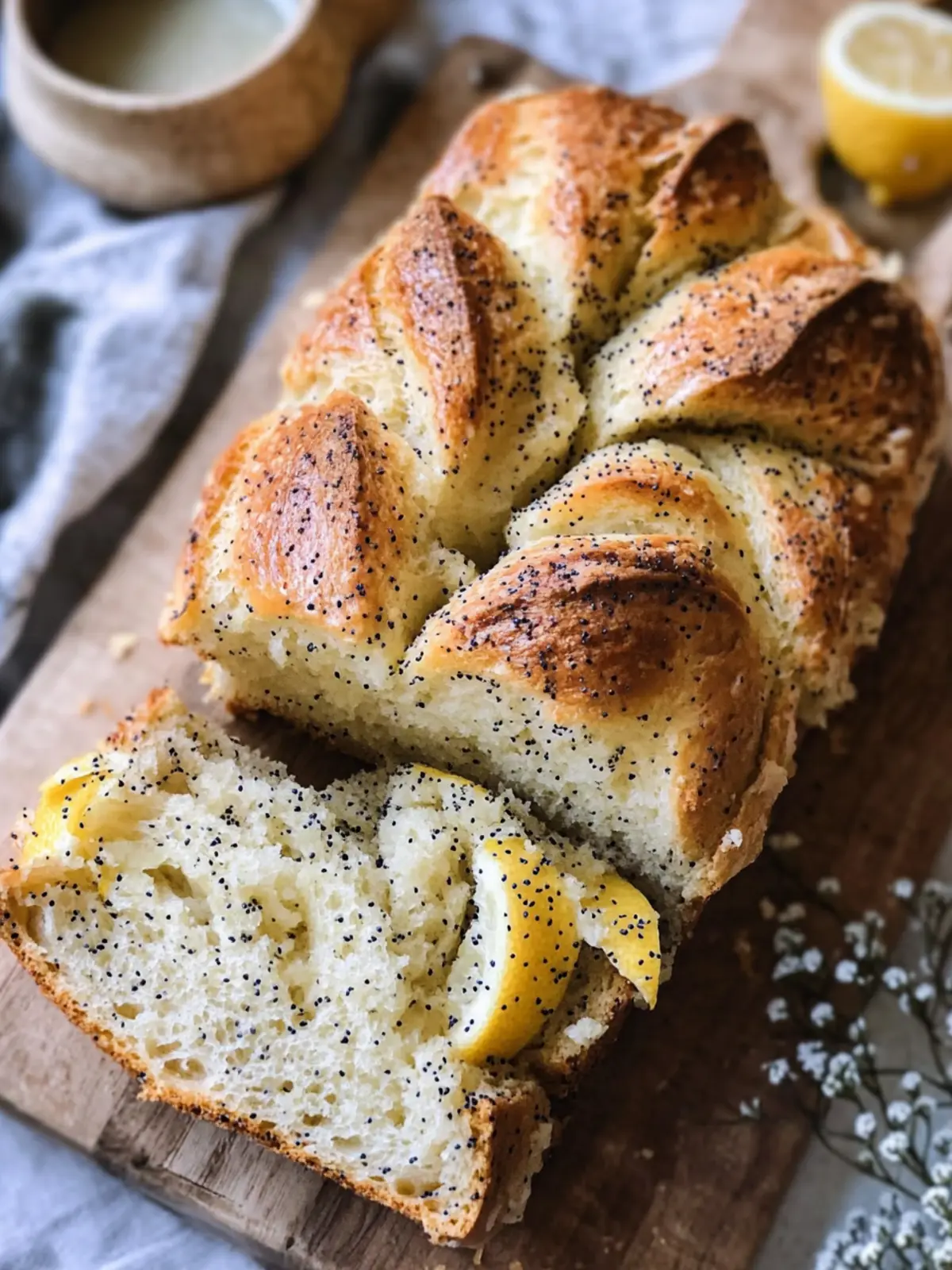 Lemon Poppy Seed Pull-Apart Bread for a Zesty Morning Treat 3 Lemon Poppy Seed Pull-Apart Bread