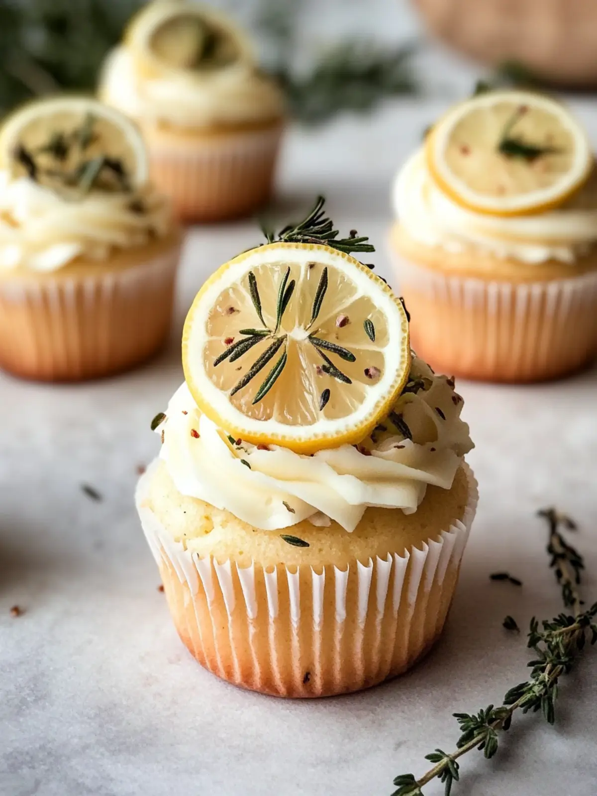 Lemon Thyme Rosemary Cupcakes That Dazzle Your Taste Buds 2 Lemon Thyme Rosemary Cupcakes