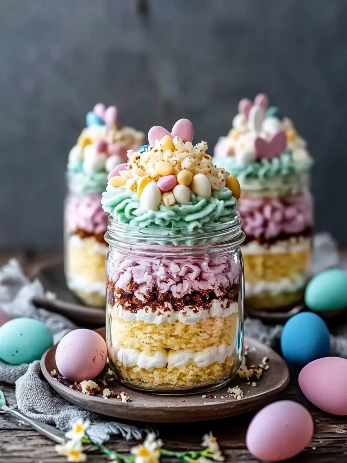 Easter Cake in a Jar Recipe: Colorful Layers of Joy 3 Easter Cake in a Jar Recipe
