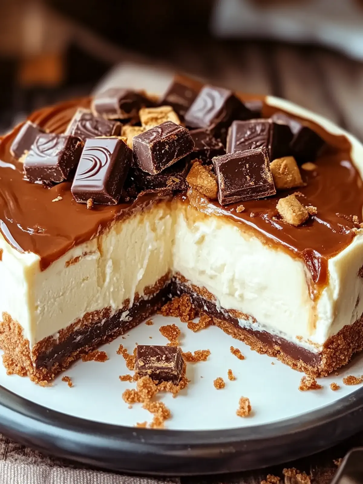 No Bake Twix Cheesecake Recipe: Your New Favorite Dessert! 4 No Bake Twix Cheesecake Recipe