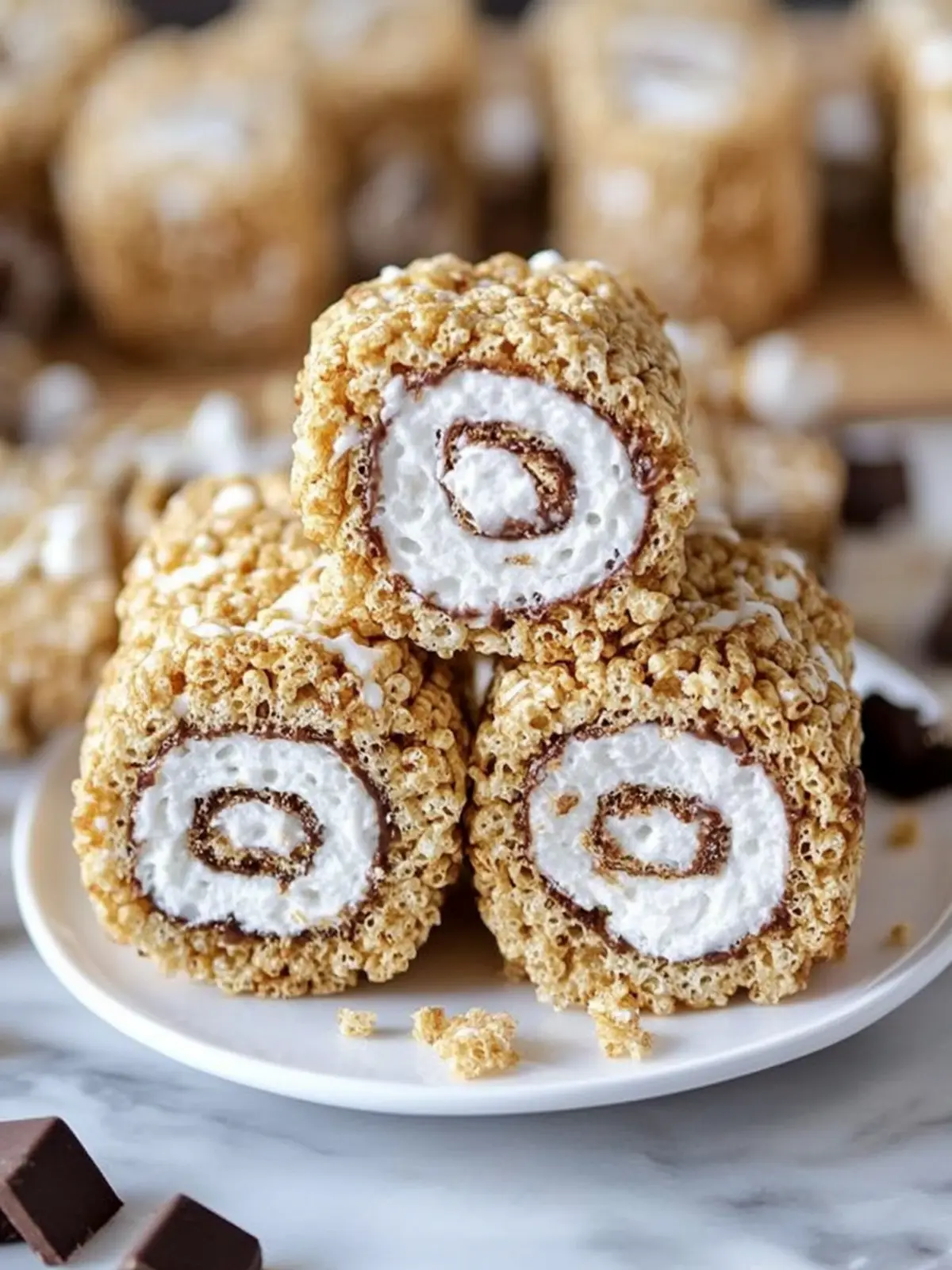 S’mores Rice Krispies Treats Pinwheels Recipe to Satisfy Cravings 5 S’mores Rice Krispies Treats Pinwheels Recipe