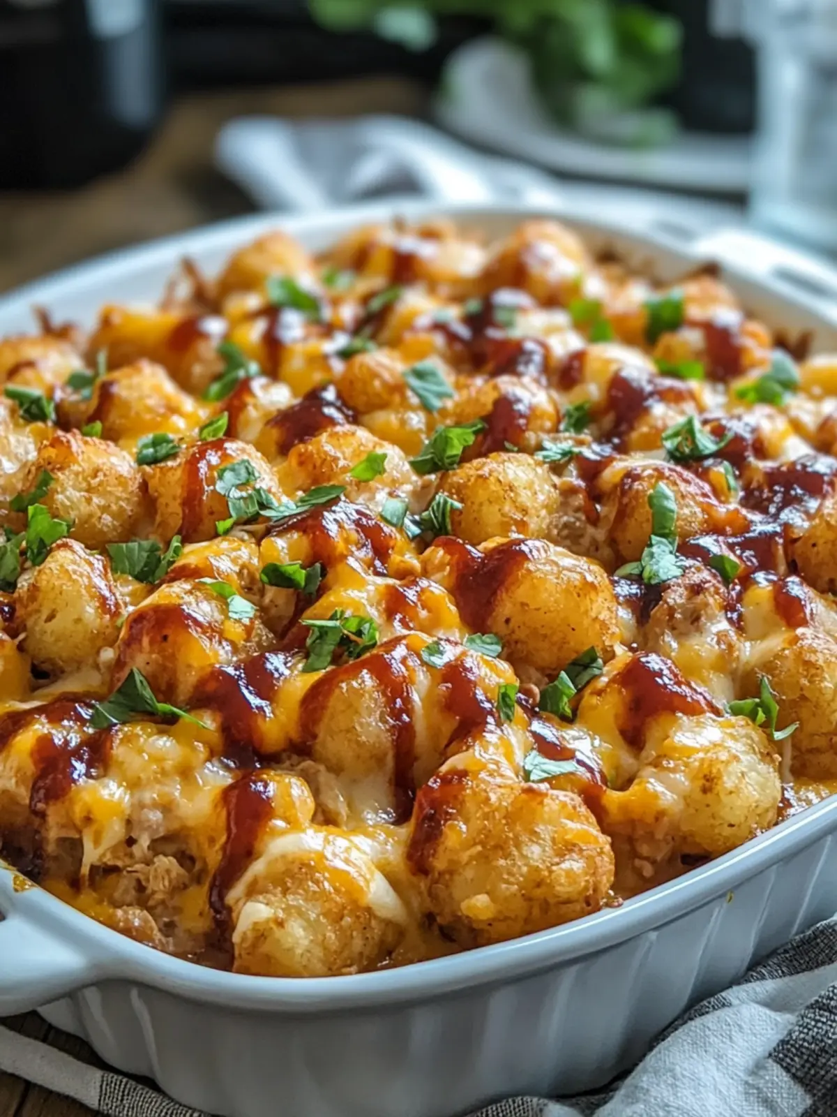 BBQ Chicken Tater Tot Casserole: Comfort in Every Bite 4 BBQ Chicken Tater Tot Casserole
