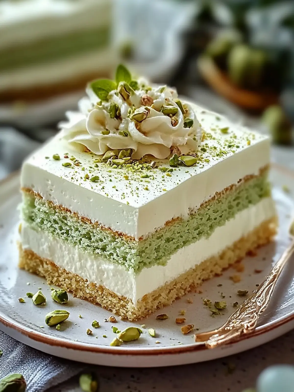 Irresistible Pistachio Dacquoise Cake Bliss for Any Occasion 2 Irresistible Pistachio Dacquoise Cake Bliss