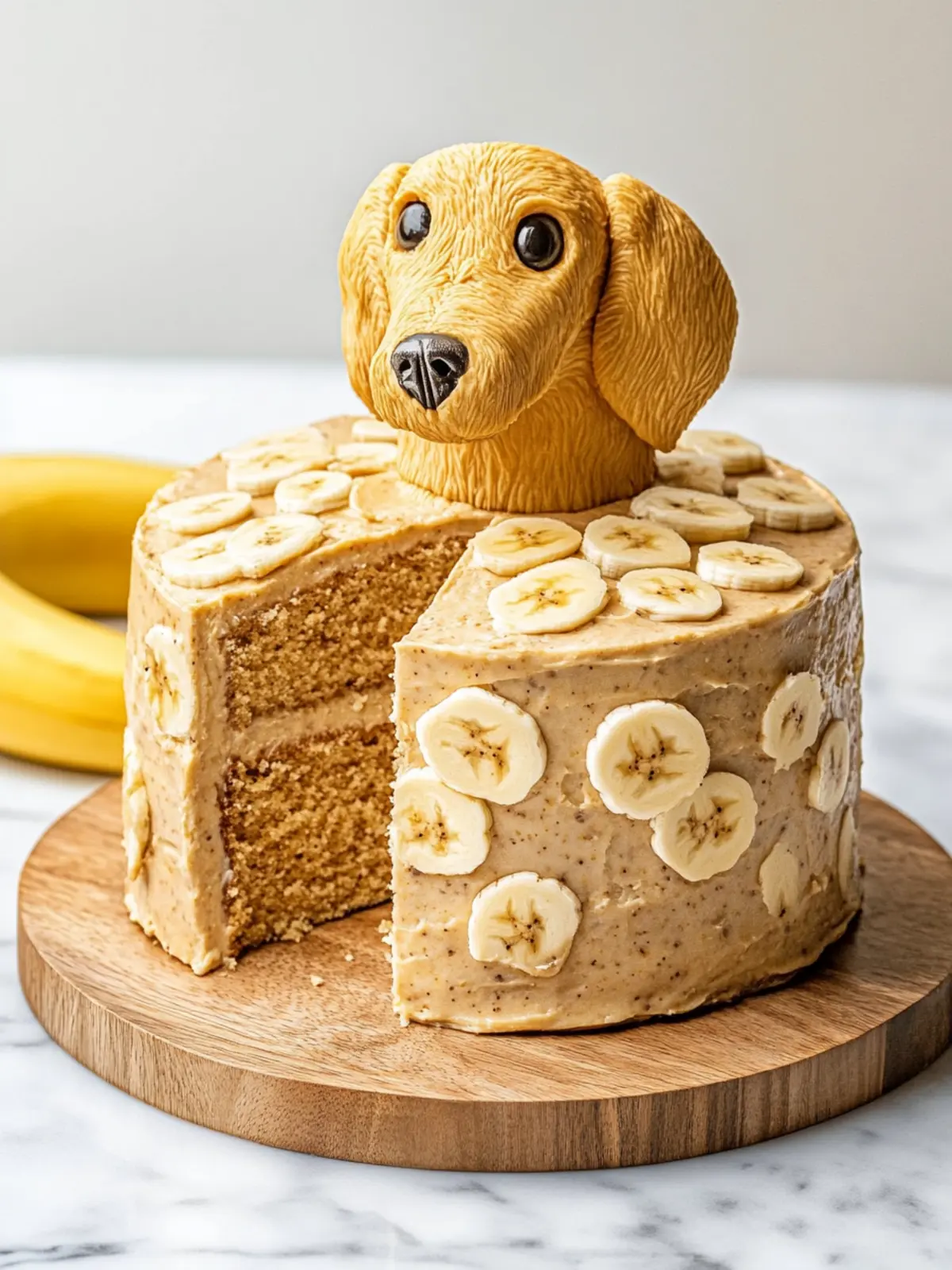 Peanut Butter Banana Dog Cake Recipe for Happy Tails 4 Peanut Butter Banana Dog Cake Recipe