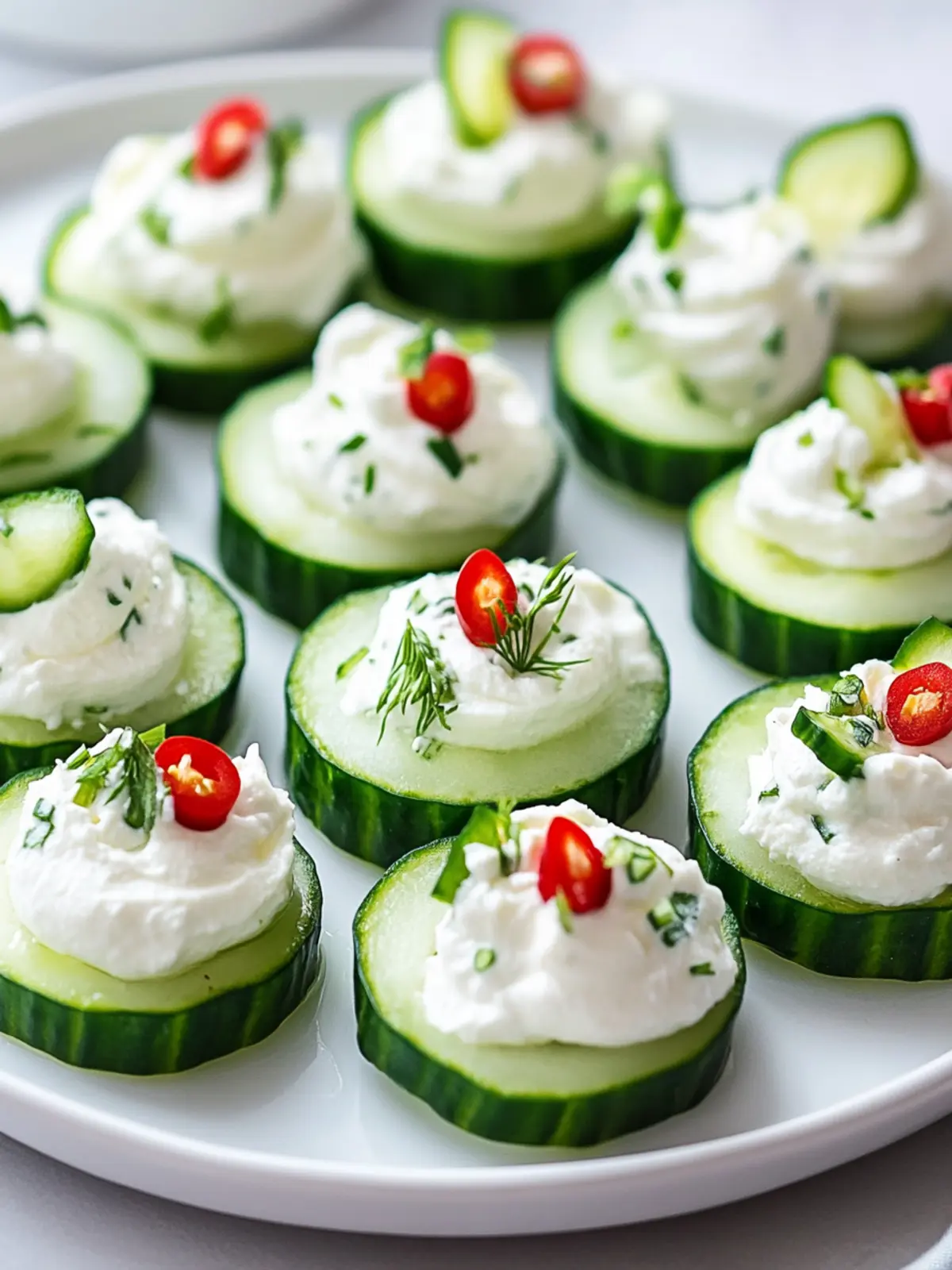 Crispy Cucumber Bites with Cream Cheese for Every Occasion 2 Cucumber Bites with Cream Cheese