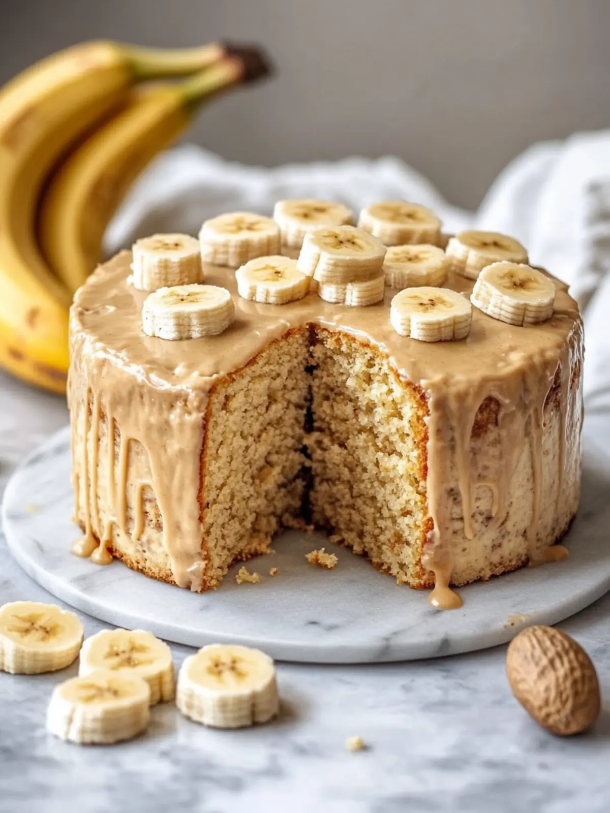 Peanut Butter Banana Dog Cake Recipe for Happy Tails 3 Peanut Butter Banana Dog Cake Recipe
