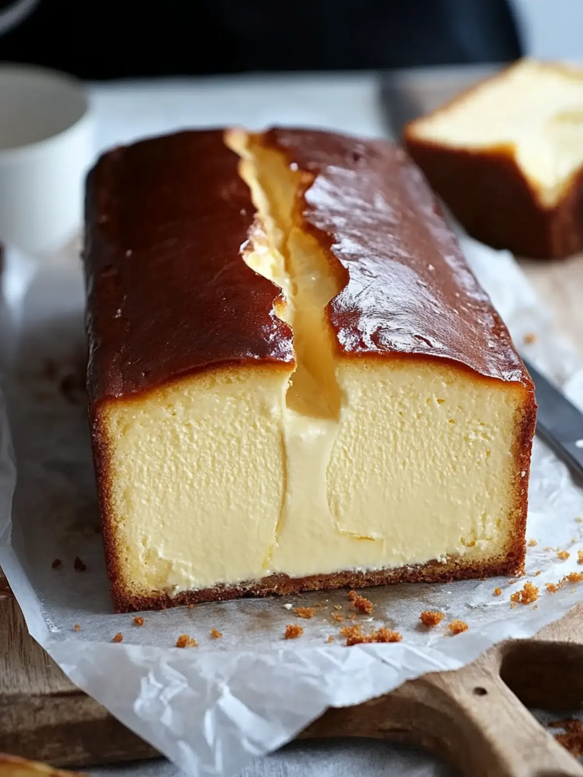 Creamy Basque Cheesecake Loaf for Effortless Indulgence 3 Basque Cheesecake Loaf