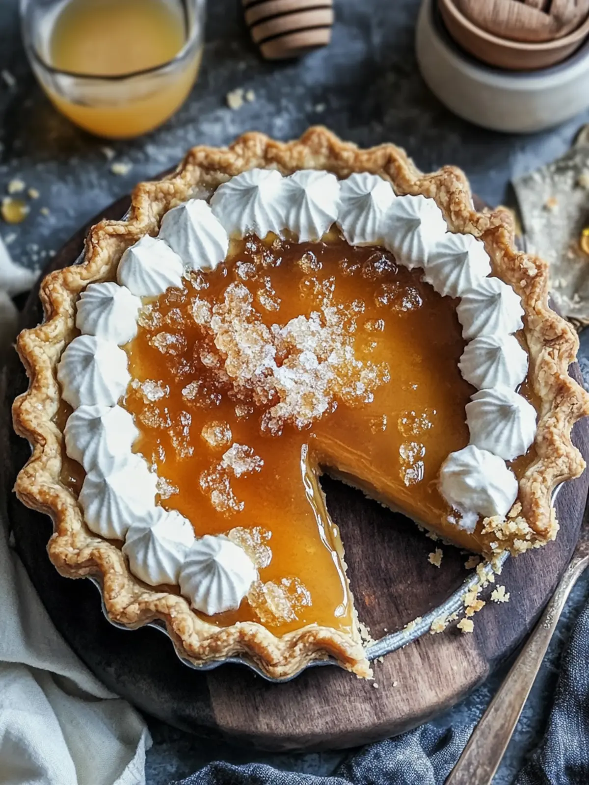 Sweet & Salty Salted Whiskey Honey Pie for Cozy Gatherings 2 Sweet & Salty Salted Whiskey Honey Pie