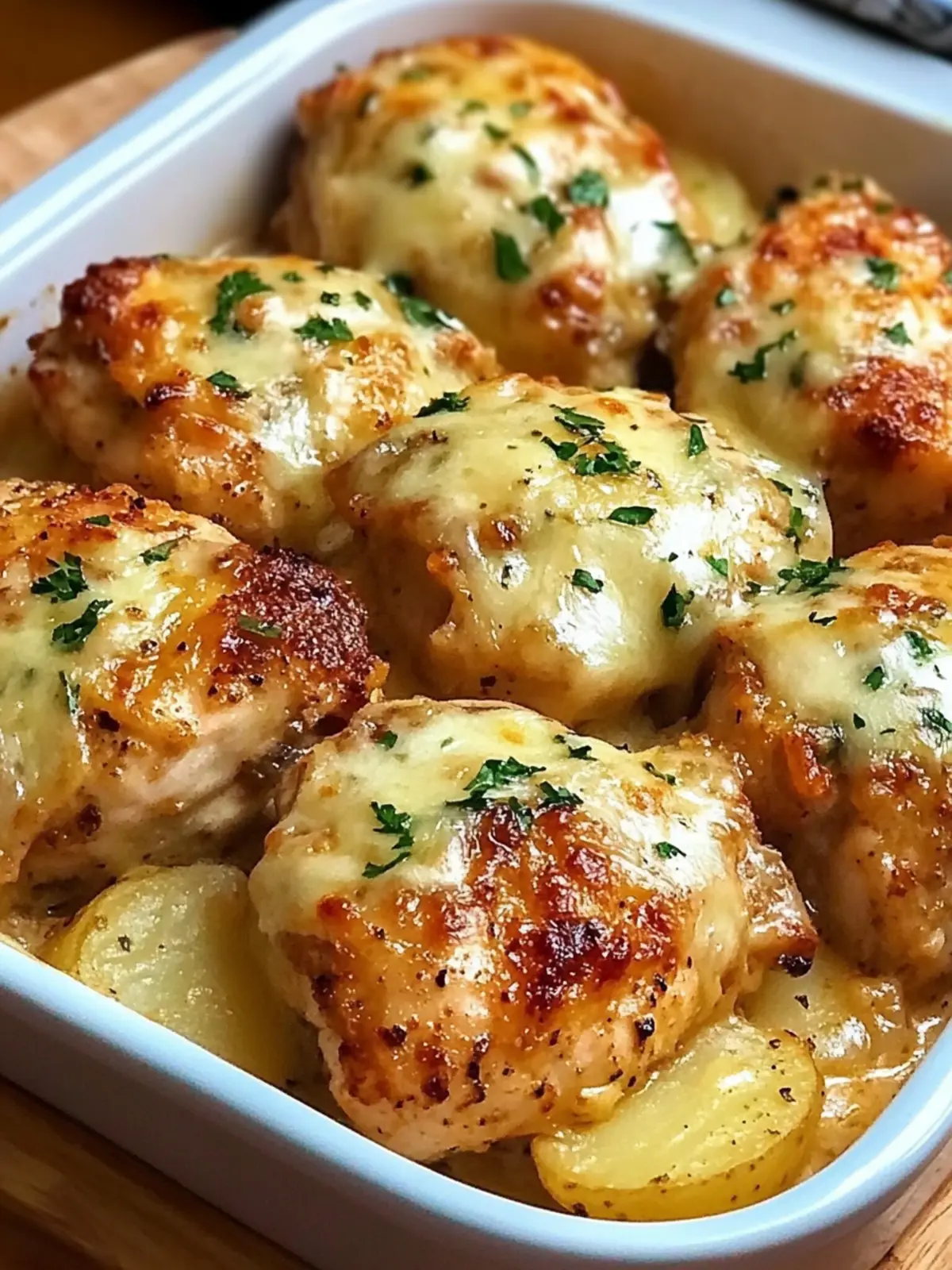 Creamy Garlic Cheesy Chicken and Potatoes: Comfort on a Plate 3 Creamy Garlic Cheesy Chicken and Potatoes