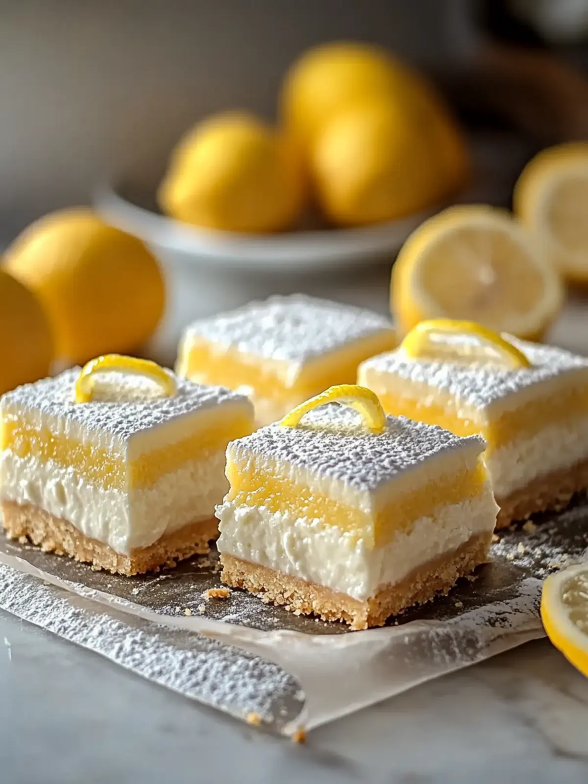 Creamy Cheesecake Lemon Bars That Brighten Your Day 5 Creamy Cheesecake Lemon Bars