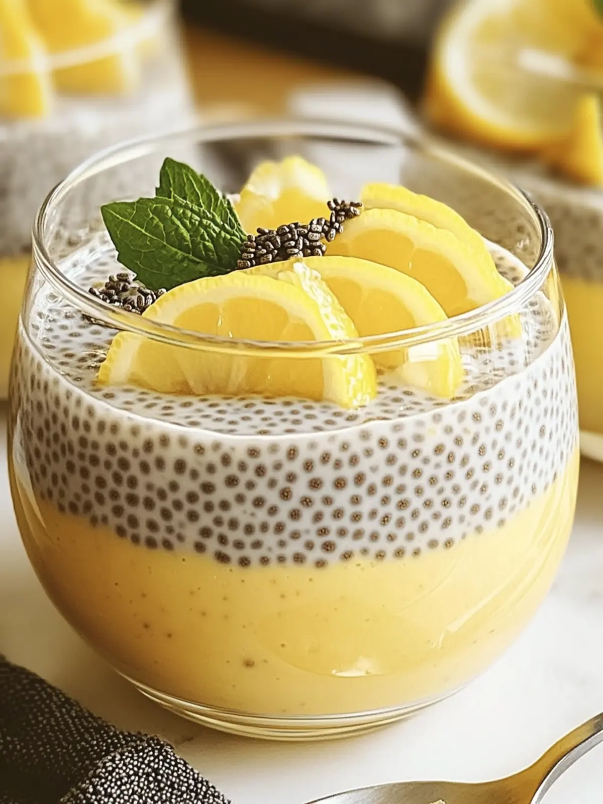 Creamy Lemon Chia Pudding: Your Guilt-Free Dessert Bliss 2 Creamy Lemon Chia Pudding