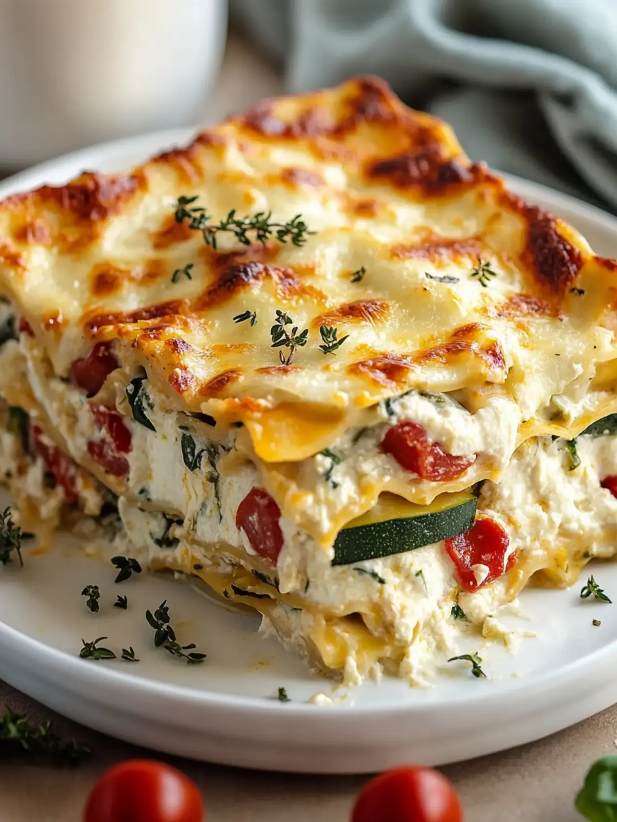 Loaded Veggie White Lasagna: A Creamy Comfort You’ll Love 3 Loaded Veggie White Lasagna
