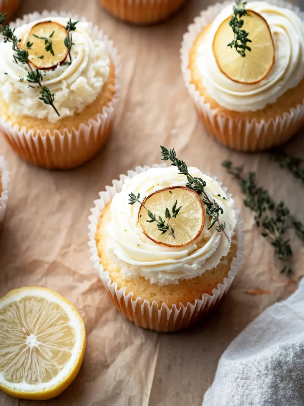 Lemon Thyme Rosemary Cupcakes That Dazzle Your Taste Buds 3 Lemon Thyme Rosemary Cupcakes