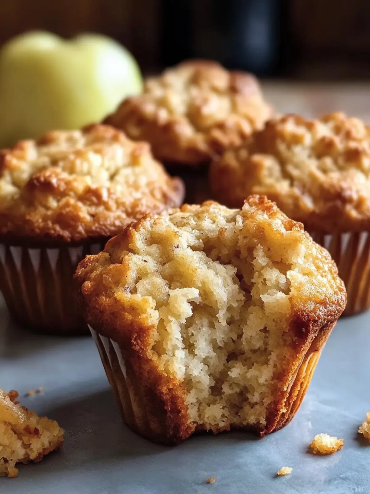 Quick Greek Yogurt Apple Muffins