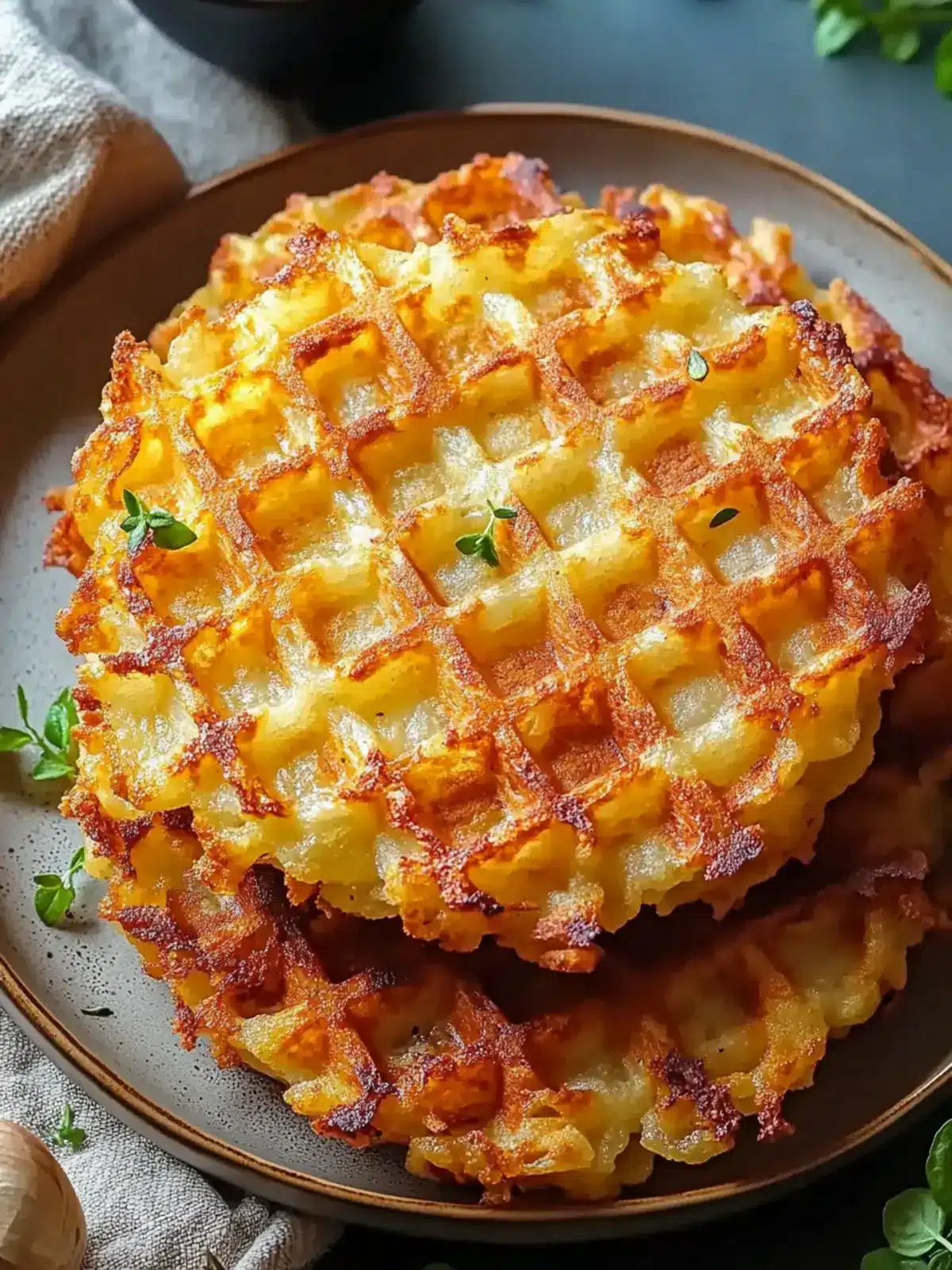 Crispy Waffle Iron Hashbrowns: Quick Breakfast Game-Changer 3 Crispy Waffle Iron Hashbrowns