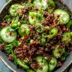 Spicy Keto Korean Ground Beef with Crunchy Cucumber Salad 9 Spicy Keto Korean Ground Beef with Cucumber Salad