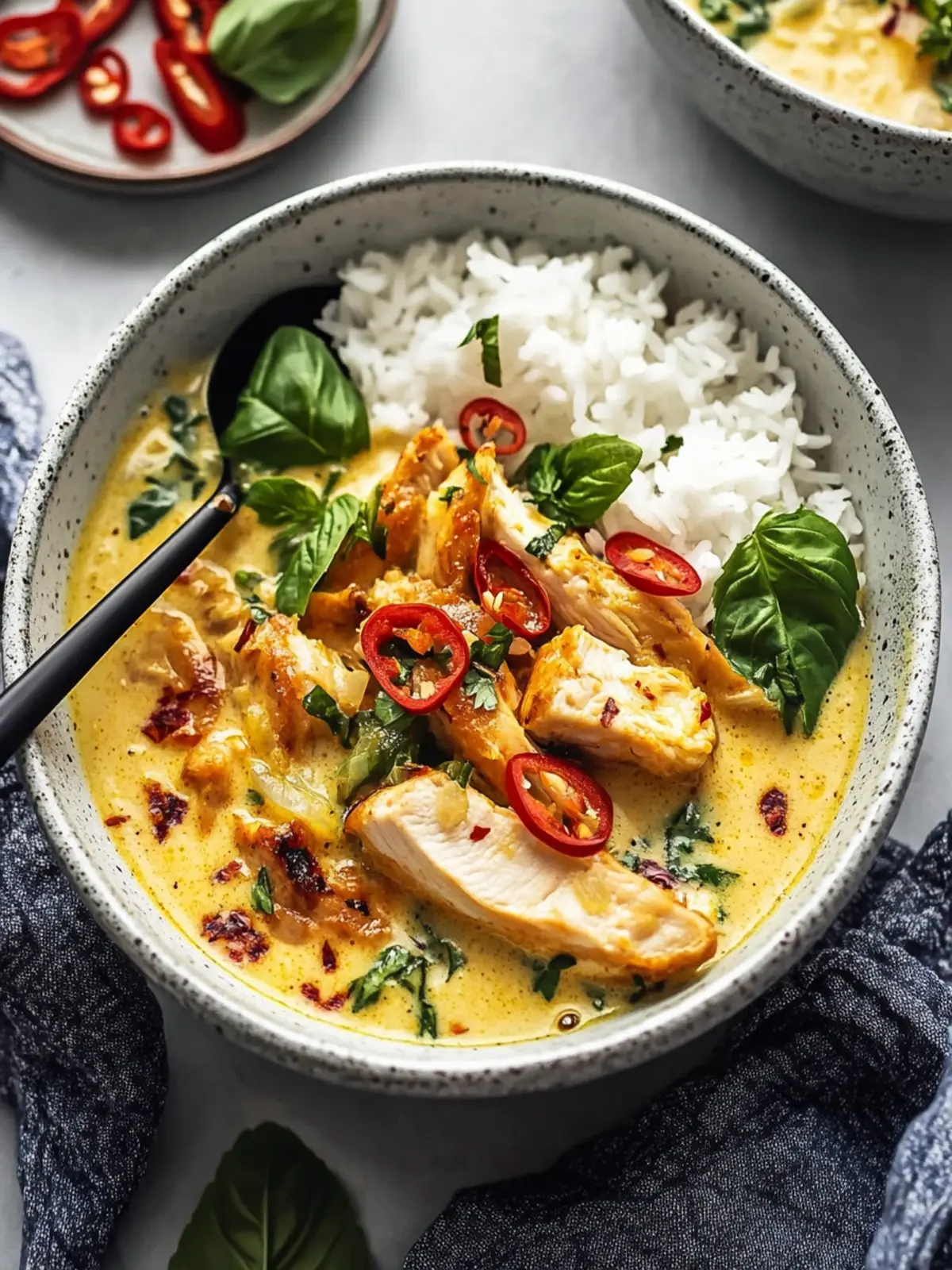 Lemongrass Broth Bowls with Yellow Curry Chicken