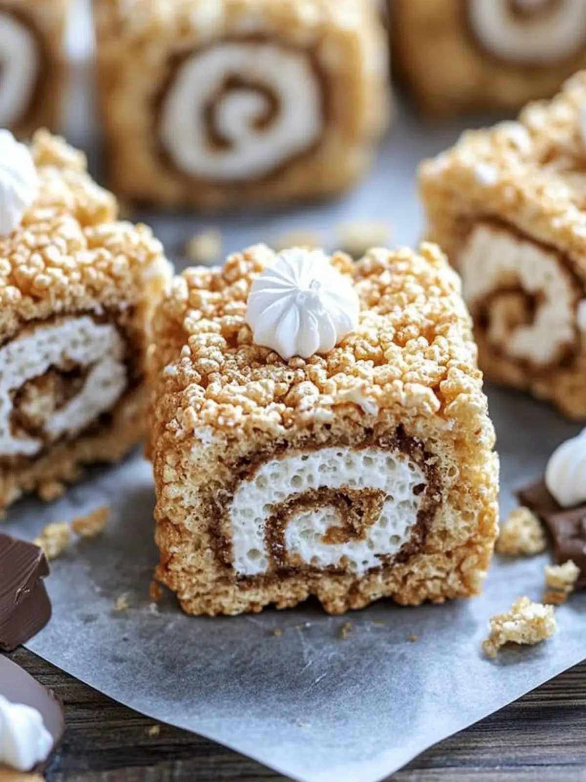 S’mores Rice Krispies Treats Pinwheels Recipe to Satisfy Cravings 4 S’mores Rice Krispies Treats Pinwheels Recipe